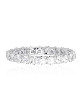 Brilliant Cut Diamonds 18K White Gold Full Eternity Ring